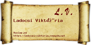 Ladocsi Viktória névjegykártya
